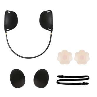 XD00001 Molding Silicone Nipple Sticker Adjustable Anti-sag Push-up Bra Kit(U-type Black)