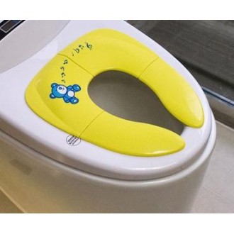 3 PCS Baby Travel Folding Potty Seat Portable Toilet Training Seat Children Urinalpot Chair Pad(Yellow)