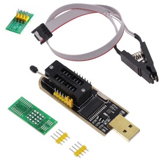 Test Clip With 1 Board+CH341A Programmer Module USB Motherboard Routing Liquid Crystals Disassembly Free SOP8 Test Tool