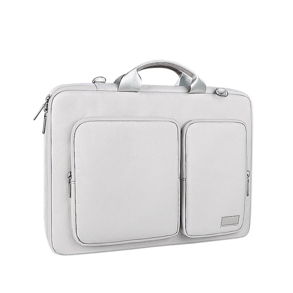 ST11 Polyester Thickened Laptop Bag, Size:15.6 inch(Silver Gray)