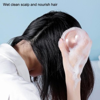 Silicone Head Massage Shampoo Brush(White)