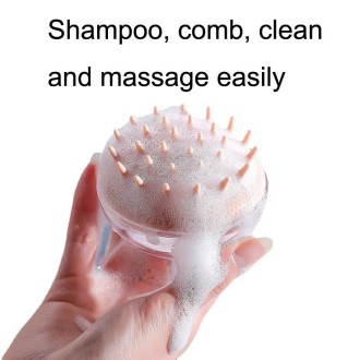 Silicone Head Massage Shampoo Brush(White)