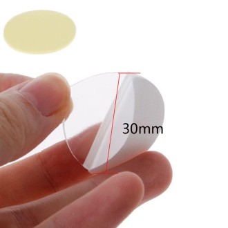 21pcs/sheet 40x0.5mm Round Transparent Double-Sided Adhesive Tape Waterproof Traceless Acrylic Glue