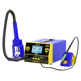 Mechanic 861DS 2 in 1 Dual Function Hot Air Gun Electric Soldering Iron Rework Station, Plug:US