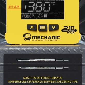 Mechanic 210MAX Dual Station Thermostatic Adjustable Digital Display Soldering Station, Plug:US