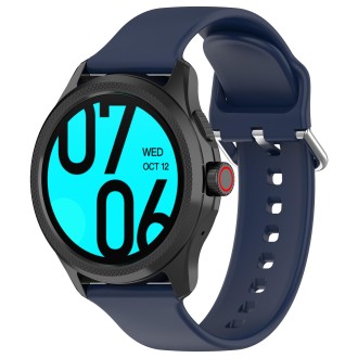 24mm Universal Small Waist Silicone Watch Band(Midnight Blue)