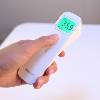 [HK Warehouse] E122 Thermometer Ear and Forehead Thermometer Digital Infrared Thermometer for Baby Kids Adults 1 Second Measurem