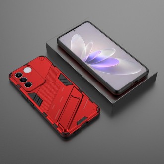 For vivo S16e 5G Punk Armor 2 in 1 PC + TPU Shockproof Phone Case with Invisible Holder(Red)