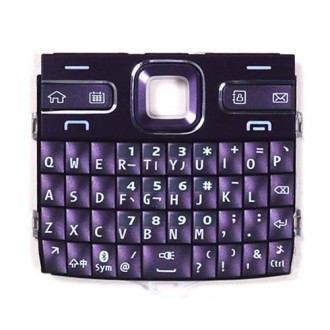 Mobile Phone Keypads Housing  with Menu Buttons / Press Keys for Nokia E72(Purple)