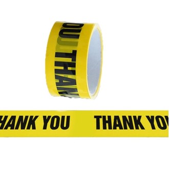 Floor Warning Social Distance Tape Waterproof & Wear-Resistant Marking Warning Tape(Thank you)