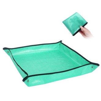 100x100cm PE Home Gardening Planting Operation Mat Green Plant Changing Pot Mixing Soil Waterproof Flower Mat