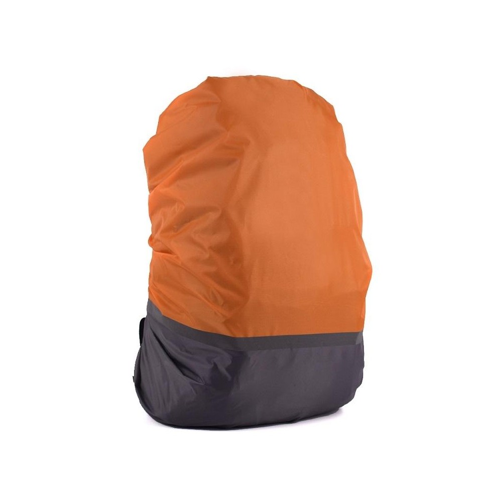 2 PCS Outdoor Mountaineering Color Matching Luminous Backpack Rain Cover, Size: XL 58-70L(Gray + Orange)