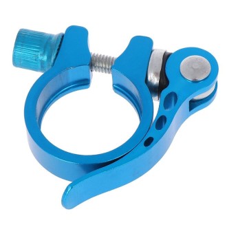 5 PCS Bicycle Accessories Quick Release Clip Road Bike Seatpost Clamp, Size: 31.8mm(Blue)