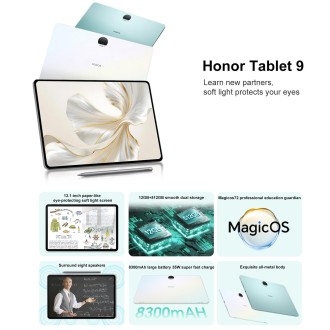 Honor Tablet 9 12.1 inch WiFi, Standard 8GB+256GB, MagicOS 7.2 Snapdragon 6 Gen1 Octa Core 2.2GHz, Not Support Google Play(Blue)