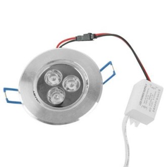 3W Ceiling Light Down Light Bulb, 3 LED, Warm White Light, AC 85-265V