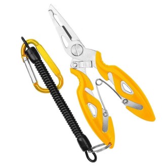 Lure Fishing Pliers Hook Picker Lure Pliers + Anti-lost Rope(Yellow)