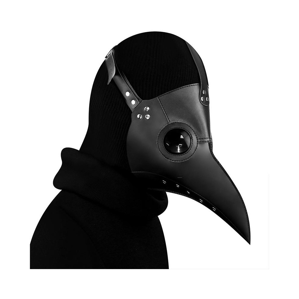 HG065 Halloween Dress Up Props Beak Shape Mask, Size: 30 x 25cm(Black)