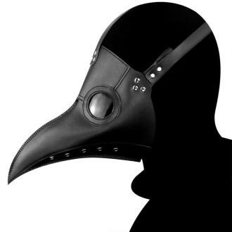 HG065 Halloween Dress Up Props Beak Shape Mask, Size: 30 x 25cm(Black)