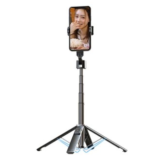 Mobile Phone Live Broadcast Bracket Bluetooth Telescopic Selfie Tripod, High: 102CM (Aluminum Alloy)