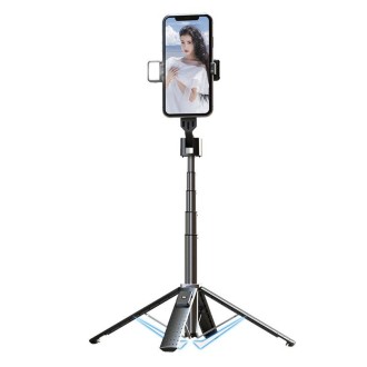 Phone Live Bracket Bluetooth Selfie Tripod, High: 104CM (Aluminum Alloy + Single Fill Light)