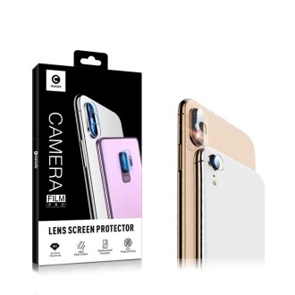 For iPhone XS Max 2pcs mocolo 0.15mm 9H 2.5D Round Edge Rear Camera Lens Tempered Glass Film