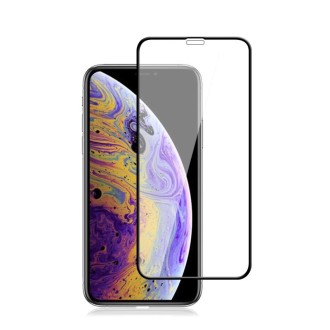 For iPhone XS Max 10pcs mocolo 0.33mm 9H 2.5D Silk Print Tempered Glass Film