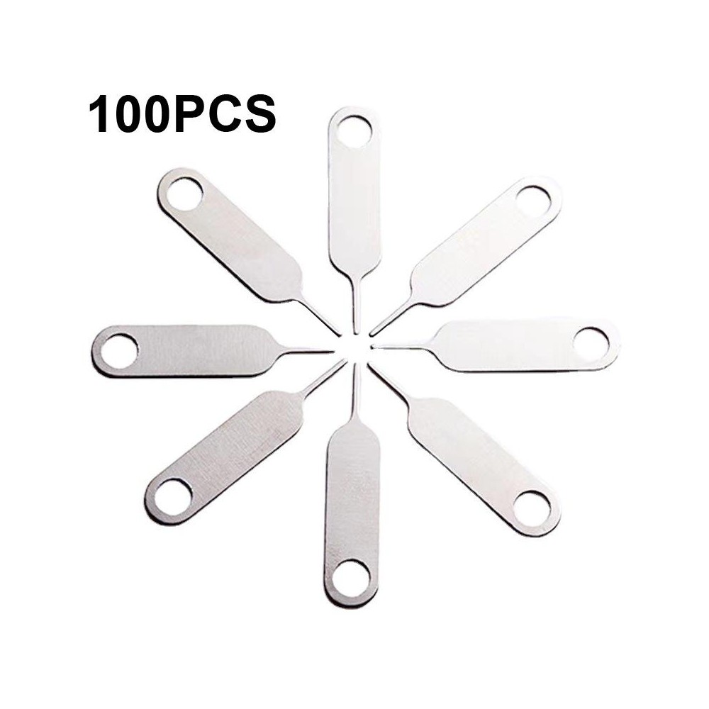 100 PCS Universal Thickened and Hardened Steel Phone Card Removal Pin(Style 2)