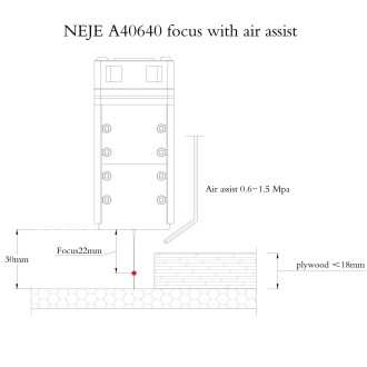 NEJE MASTER 3 Plus Laser Engraver with A40640 Laser Module(EU Plug)