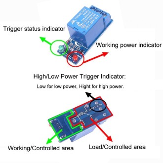 12V 1 Way Relay Module Low Power Trigger Relay Expansion Board