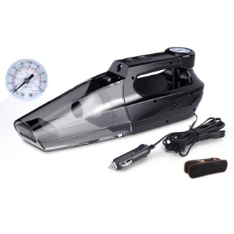 4 in 1 Car Vacuum Cleaner Portable Inflator Pump, Models: Wired Pointer + Bag