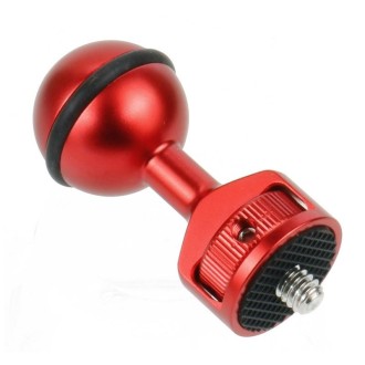 2.5cm Ball Head Clip for Action Camera Underwater Video Camera Light Diving Joint(Red)