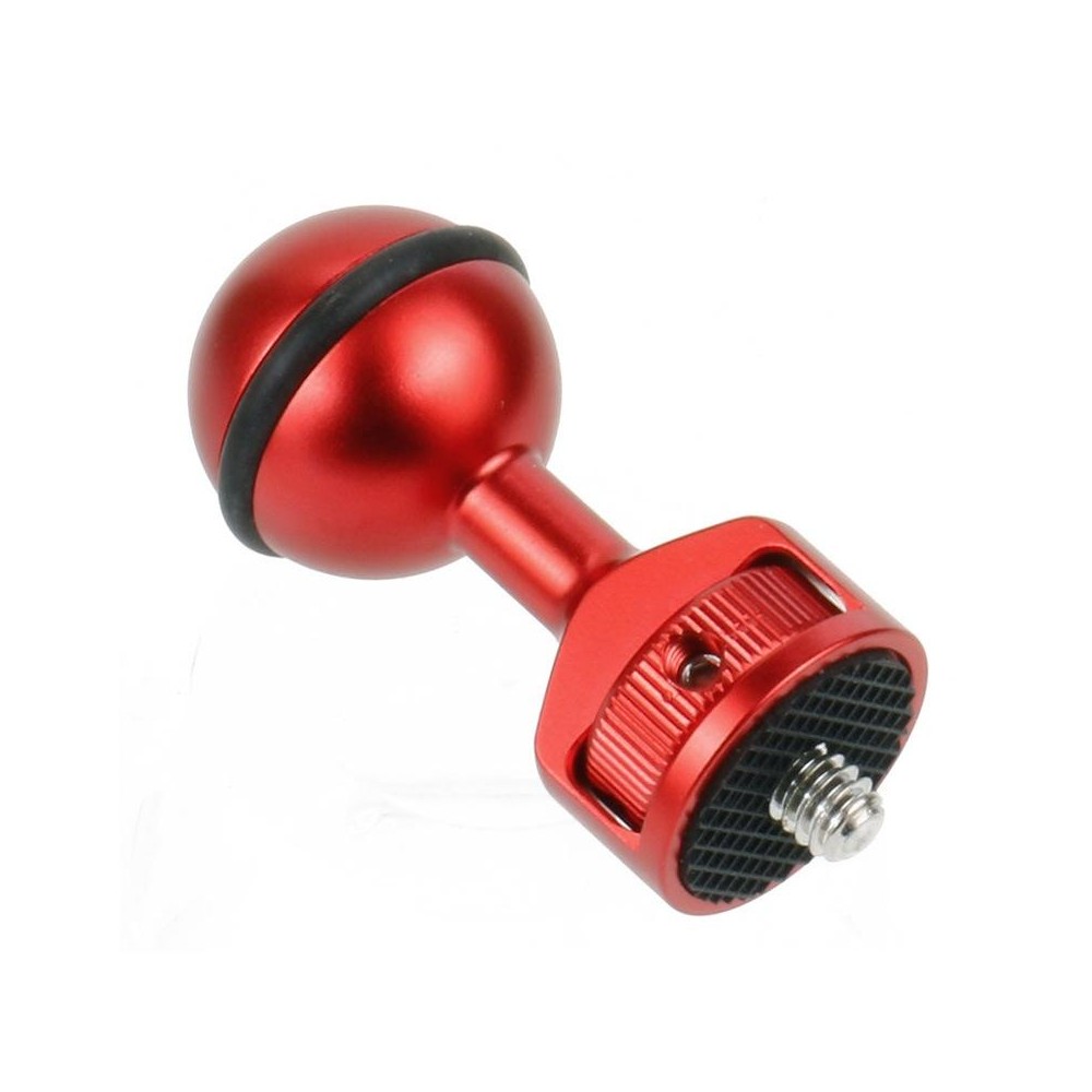 2.5cm Ball Head Clip for Action Camera Underwater Video Camera Light Diving Joint(Red)