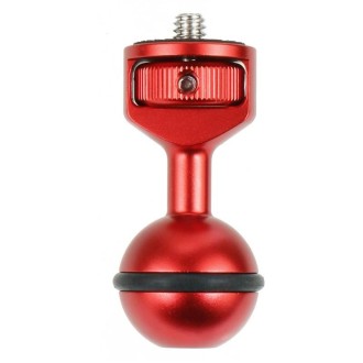 2.5cm Ball Head Clip for Action Camera Underwater Video Camera Light Diving Joint(Red)