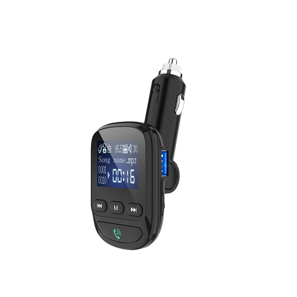 BT06 1.4 inch Car MP3 Player FM Transmitter QC3.0 Quick Charge Support Bluetooth Handsfree / TF Card