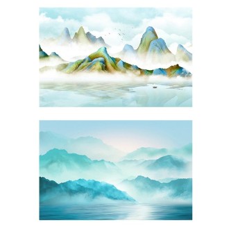 3D Double-Sided Matte Photography Background Paper(National Wind Landscape 1)