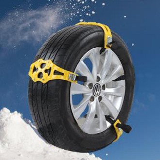 6PCS Car Snow Tire Anti-skid Chains For Family Car(Yellow)