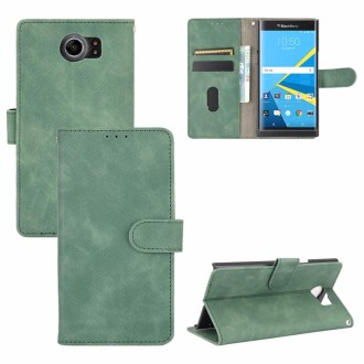 For BlackBerry Priv Solid Color Skin Feel Magnetic Buckle Horizontal Flip Calf Texture PU Leather Case with Holder & Card Slots 