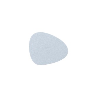 10pcs Teardrop-Shaped Silicone Table Insulation Mat Leather Textured Kitchen Cup And Pot Mat(Gray)