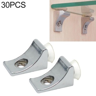 30 PCS Large Right Angle Thickened Zinc Alloy Bright Layer Sucker Plate Bracket, Weight: 12.2g