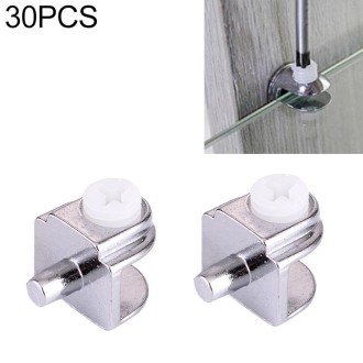 30 PCS Zinc Alloy Bright Fixed Bracket Connection Semicircle Glass Fixing Clamp with Handle