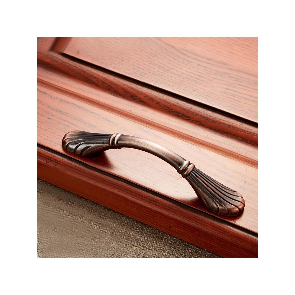 6029-96 Solid Wood Furniture Cabinet Handle Red Bronze Handles