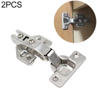 2 PCS Stainless Steel Hydraulic Hinge Copper Rod Hydraulic Buffer Hinge, 781 Straight Arm