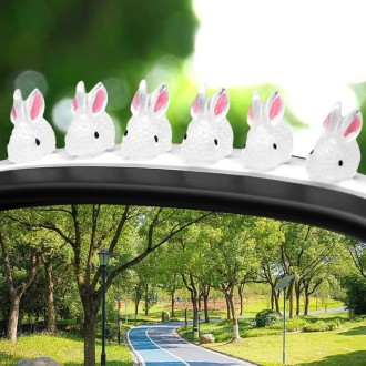 20pcs Small Car Luminous Rabbit Ornament Car Interior Decoration Supplies