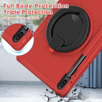 For Samsung Galaxy Tab S6 T860 Shockproof TPU + PC Protective Case with 360 Degree Rotation Foldable Handle Grip Holder & Pen Sl