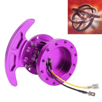 Car Tilt Racing Steering Wheel Quick Release Hub Kit Adapter Body Removable Snap Off Boss Kit(Purple)