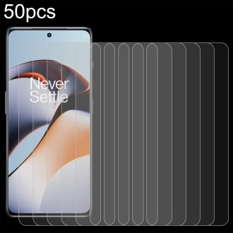 For OnePlus 12R 50pcs 0.26mm 9H 2.5D Tempered Glass Film