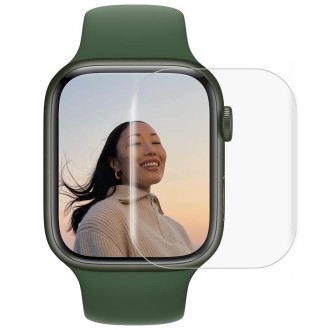 UV Liquid Curved Full Glue Full Screen Tempered Glass Film For Apple Watch Series 8 / 7 45mm