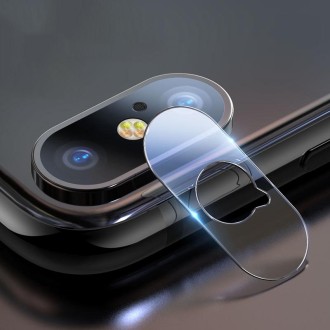 For iPhone XS Max 0.2mm 9H 2.5D  Q-shaped Hole Rear Camera Lens Tempered Glass Film