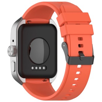 For OPPO Watch 4 Pro 22mm Solid Color Silicone Watch Band(Orange)