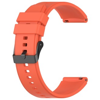 For OPPO Watch 4 Pro 22mm Solid Color Silicone Watch Band(Orange)